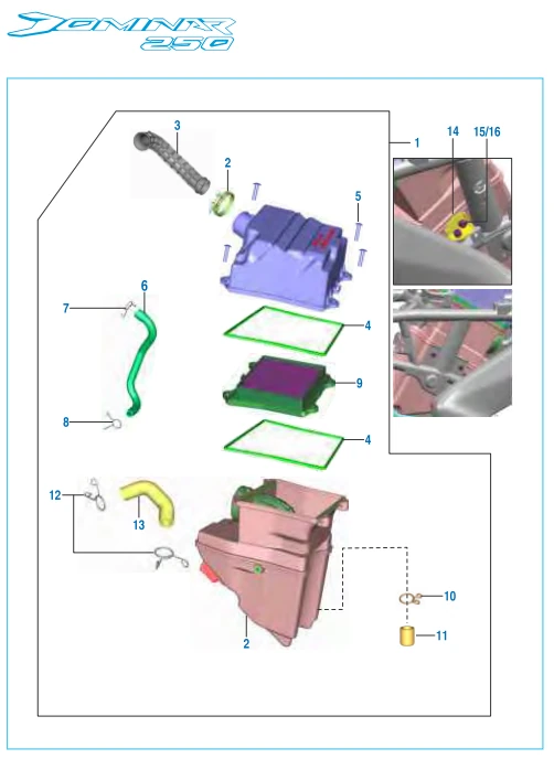 Air Cleaner Assembly - Dominar 250 image