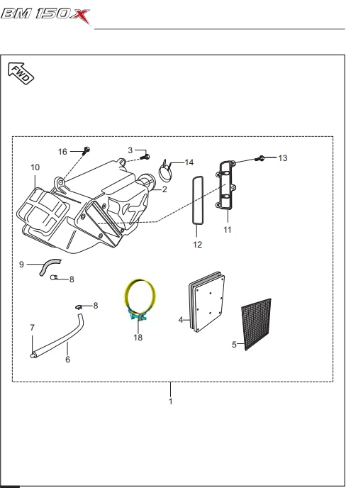 Air Cleaner Complete - Boxer 150X image