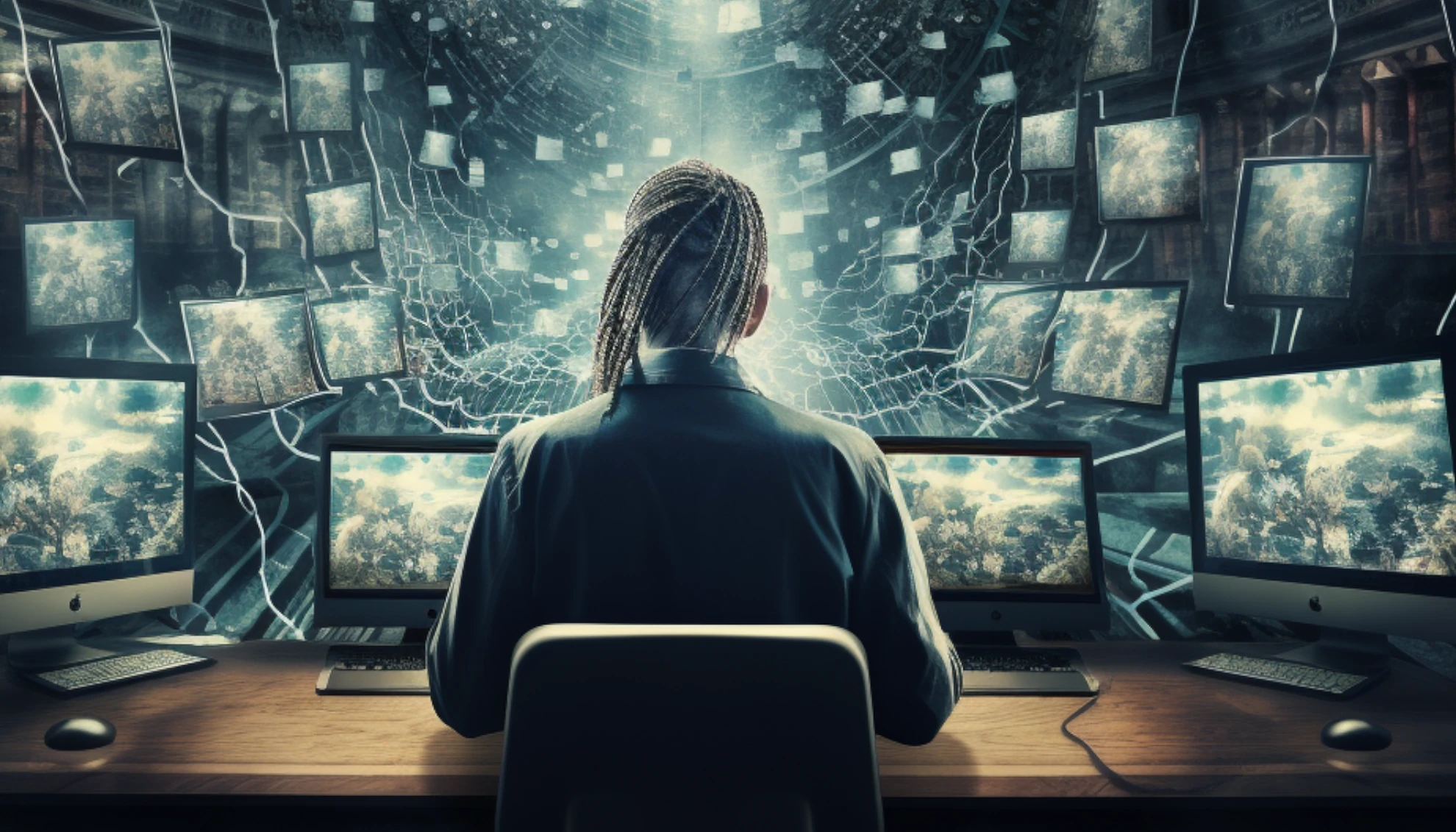 Illustration of customer journey through website sales funnel