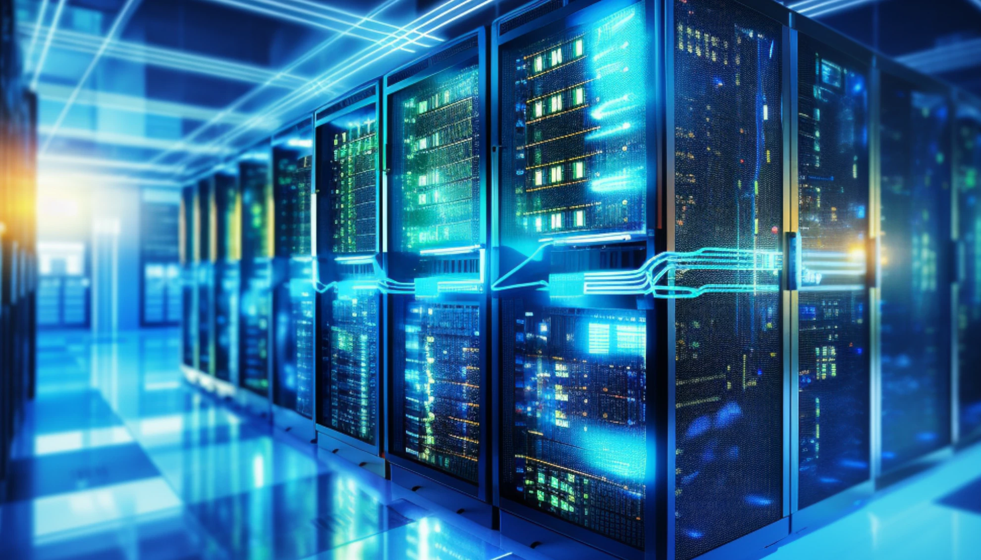 Screenshot of website with parallax scrolling effect in the hero section