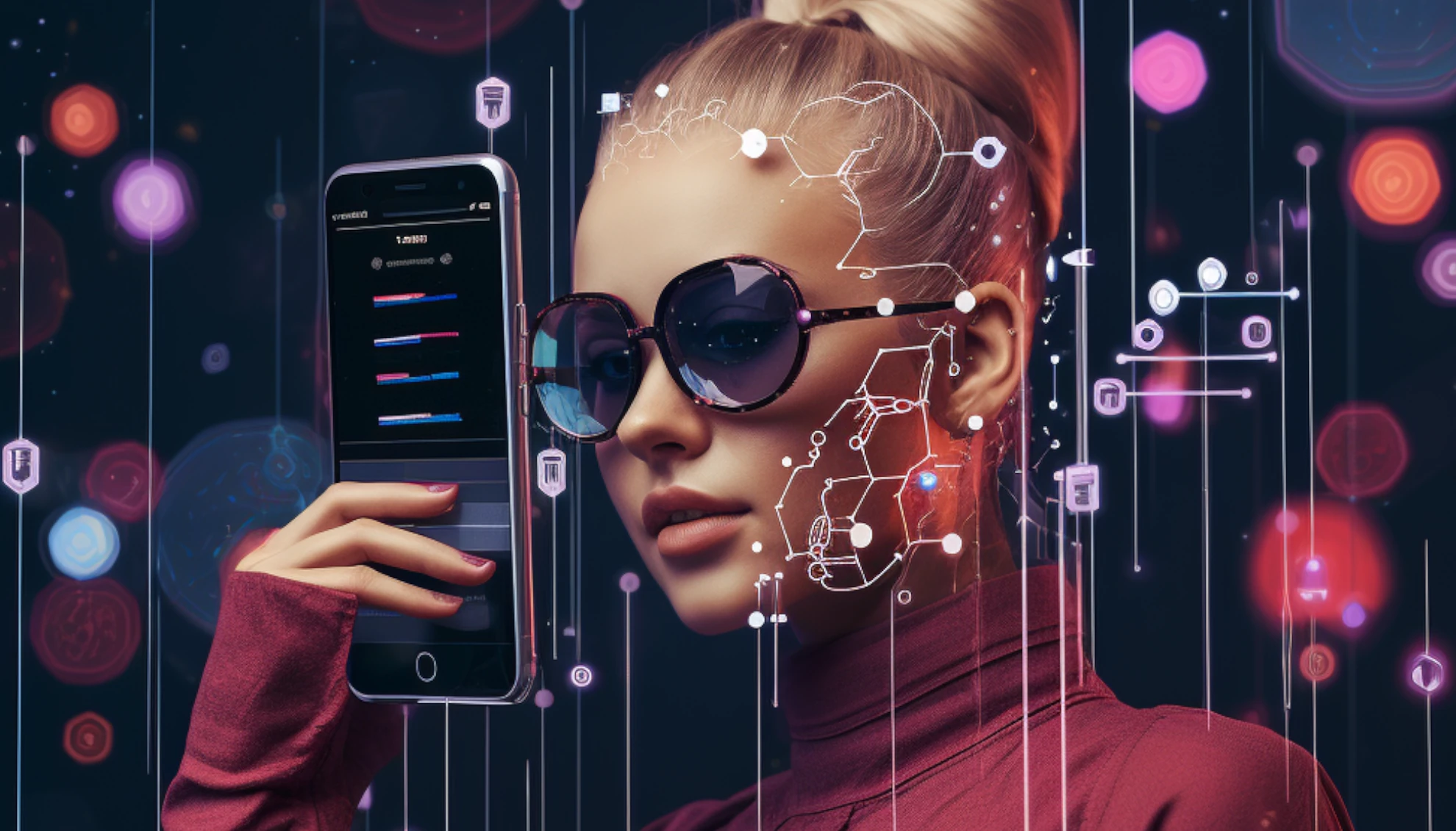 Designer adjusting spacing and layout for improved user experience