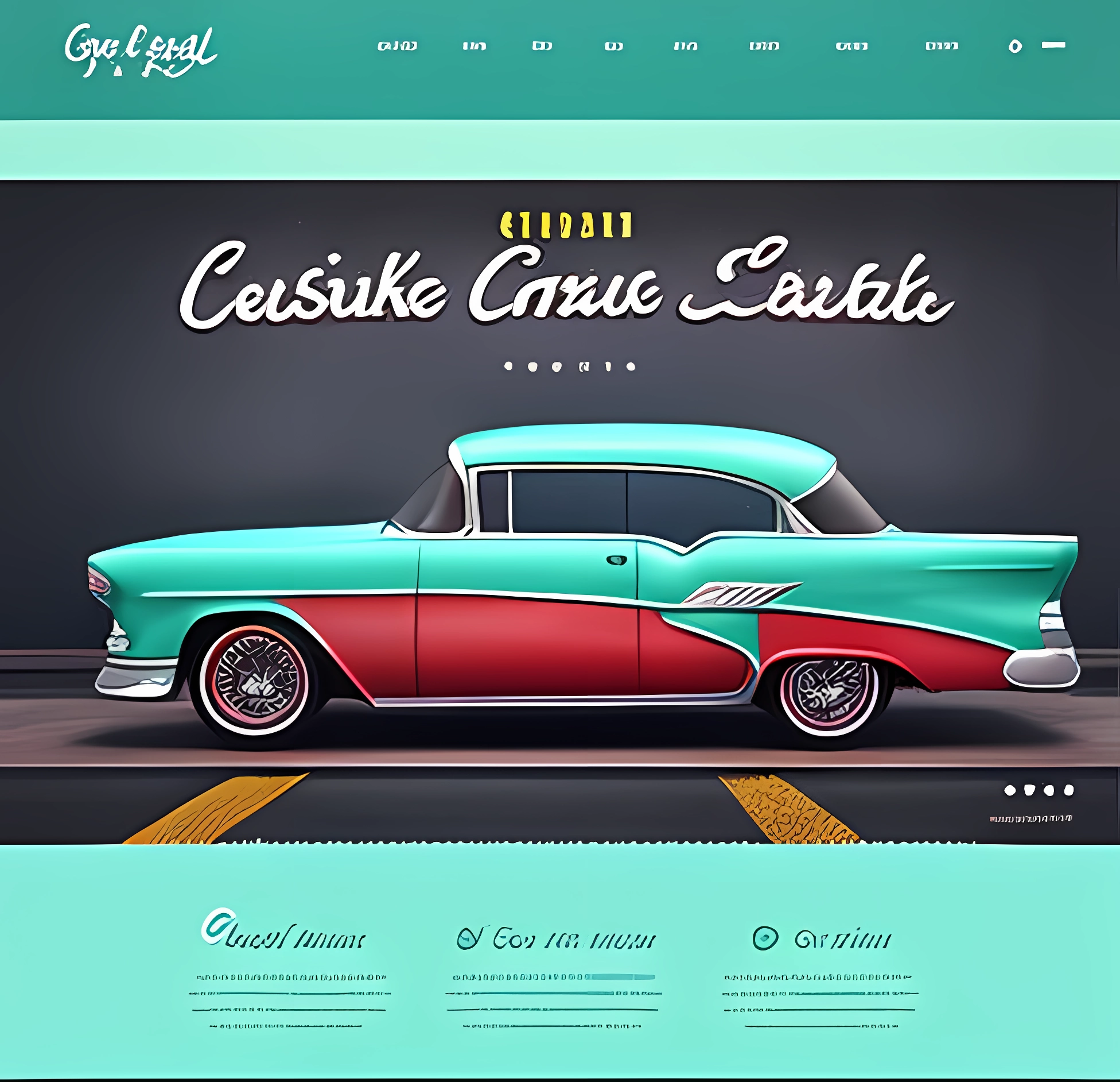 limo on car dealership website design