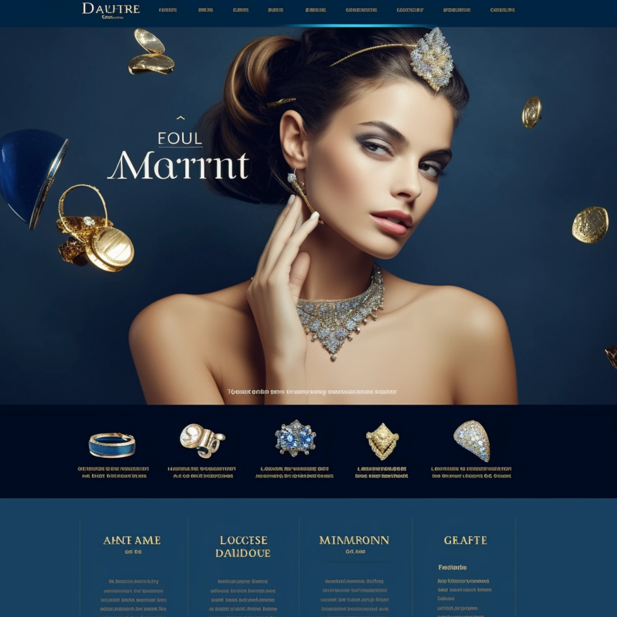 Content management system (CMS) dashboard with editable website content