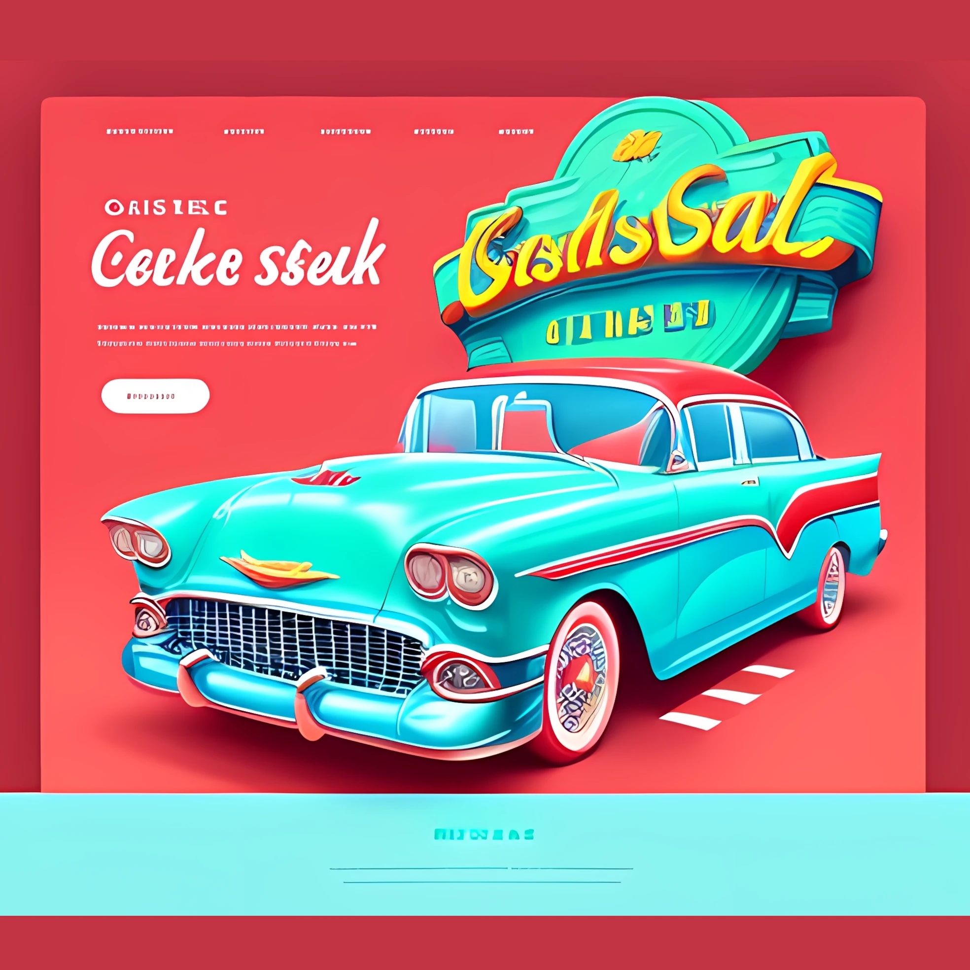 User-friendly car inventory search tool on a dealership website design.